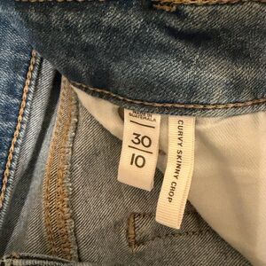 LOFT Curvy Skinny Crop Jeans